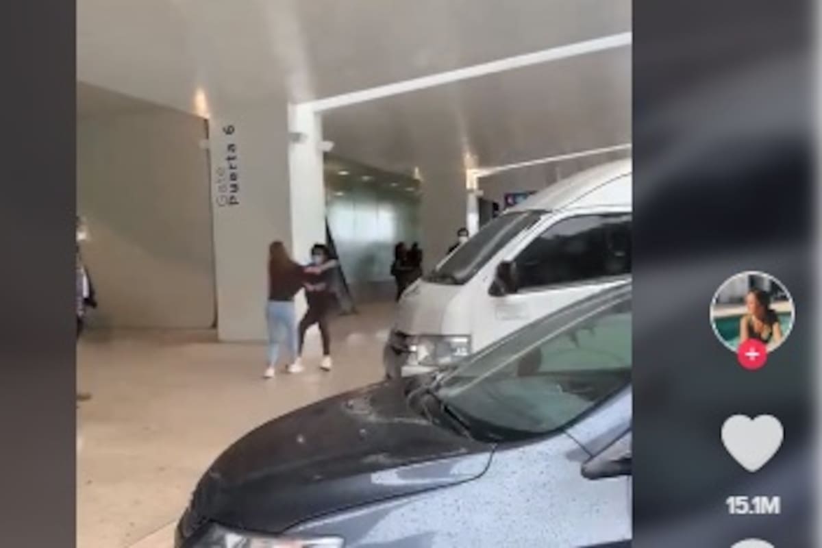 Viral: Pareja se cae en efusivo reencuentro