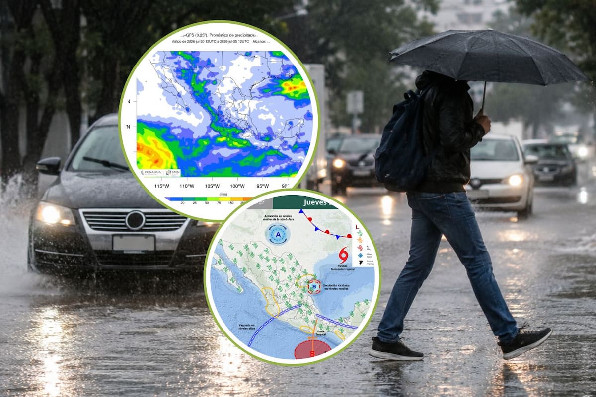 Se viene una onda de calor que dejará más de 45 °C, mientras en otras partes habrá lluvias de hasta 75 mm en México