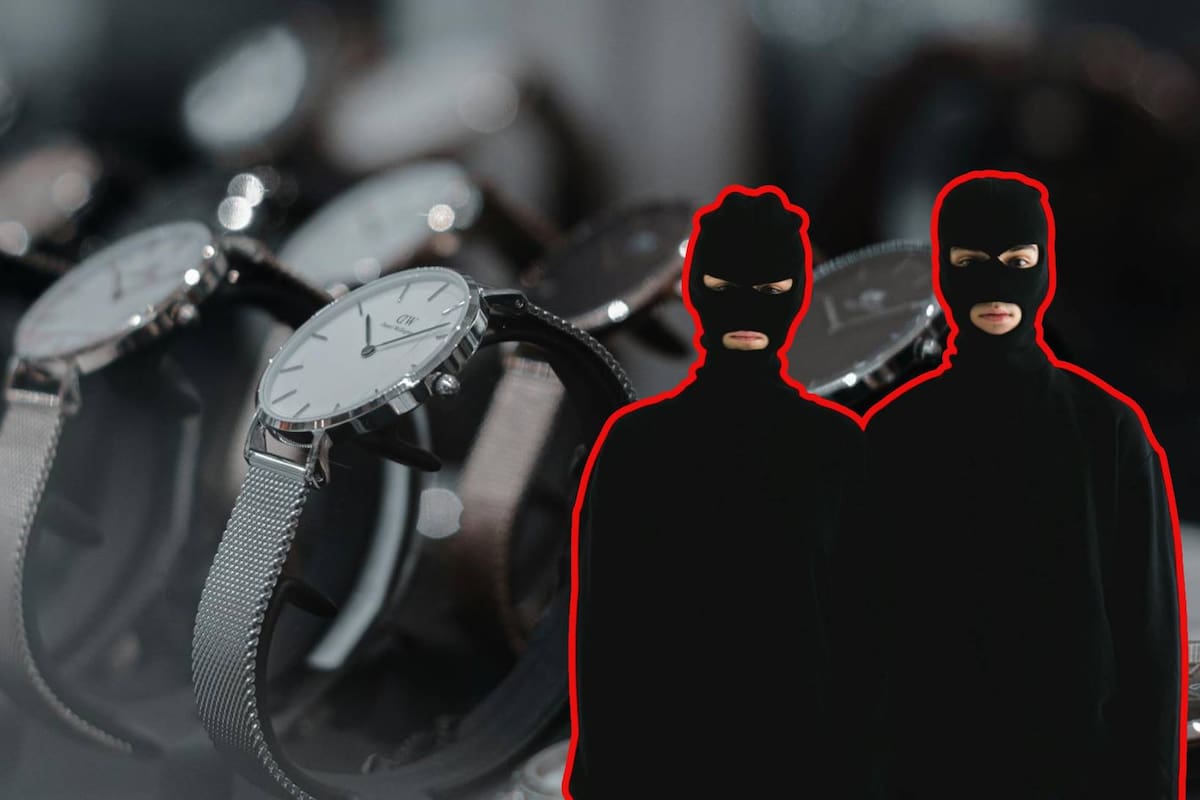 Ladrones en CDMX roban medio millón de pesos en relojes y son atrapados al intentar huir en metro