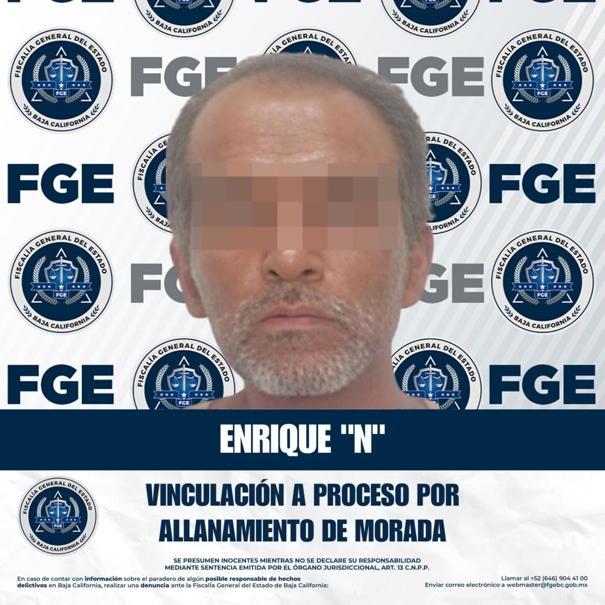 Enrique “N” permanecerá en prisión preventiva tras ser acusado de ingresar ilegalmente a un restaurante cerrado y causar daños en El Florido.
Foto: Cortesía.