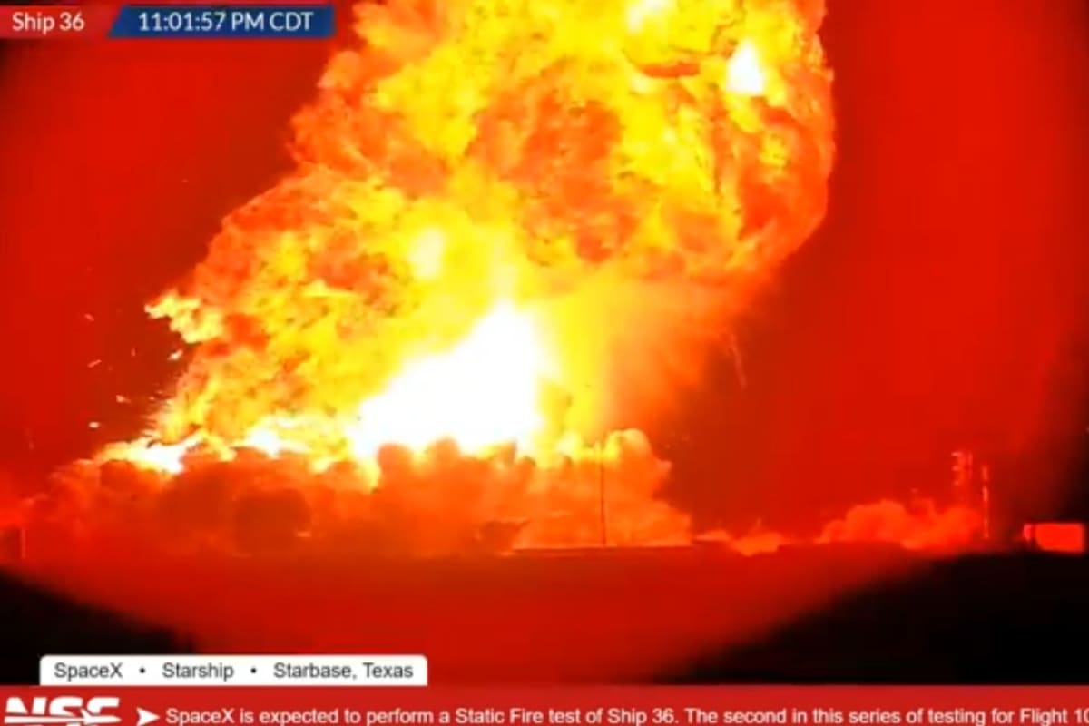 Cohete Starship 36 explota durante prueba estática en Boca Chica, Texas; ningún trabajador resultó herido