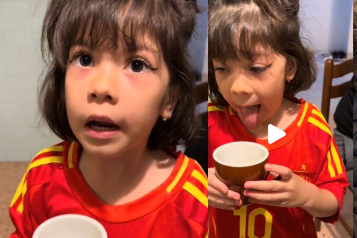 Así reaccionó una niña de 5 años al probar el refresco por primera vez