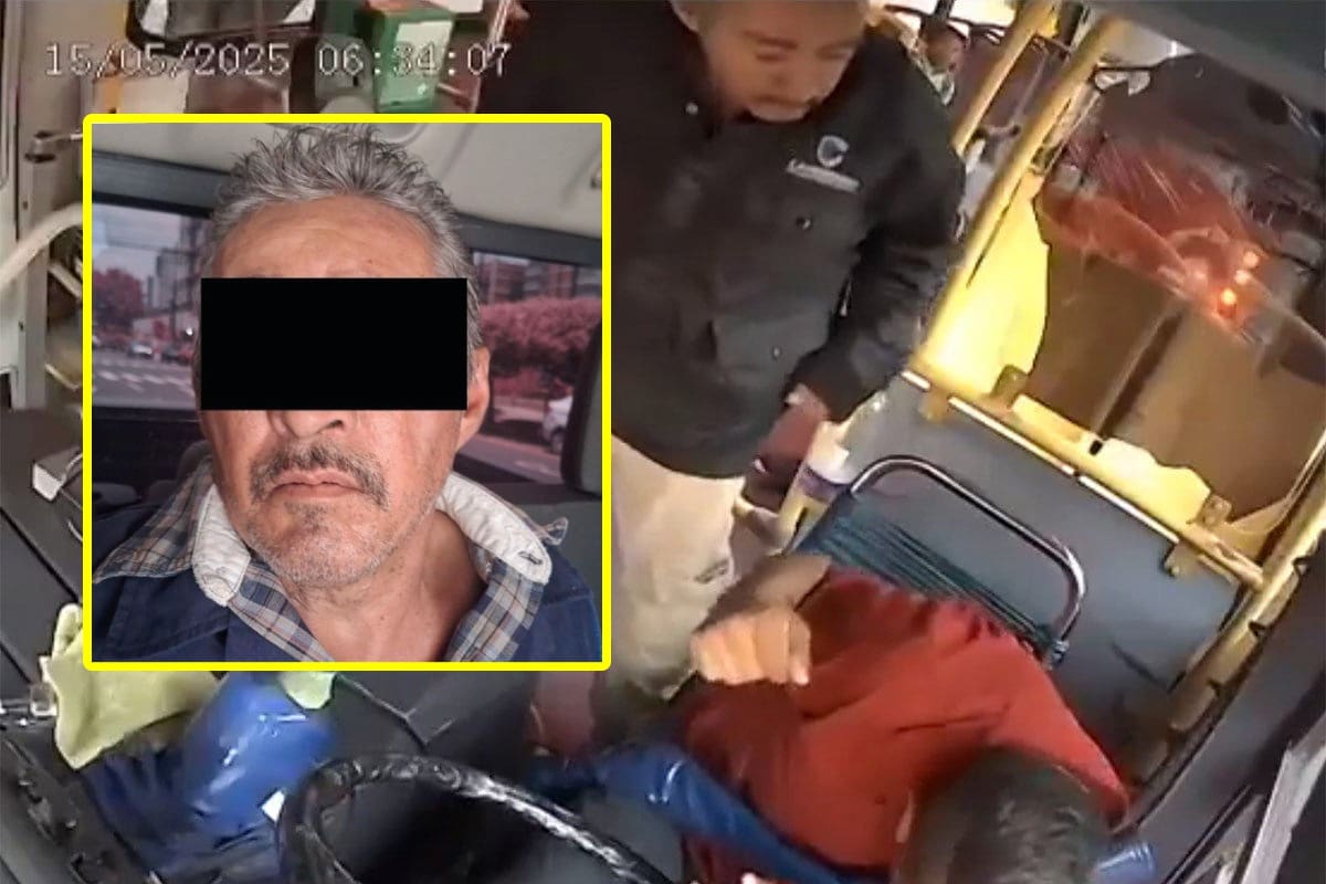 Guadalajara: Arrestan a hombre que casi mata con un termo a chofer de camión