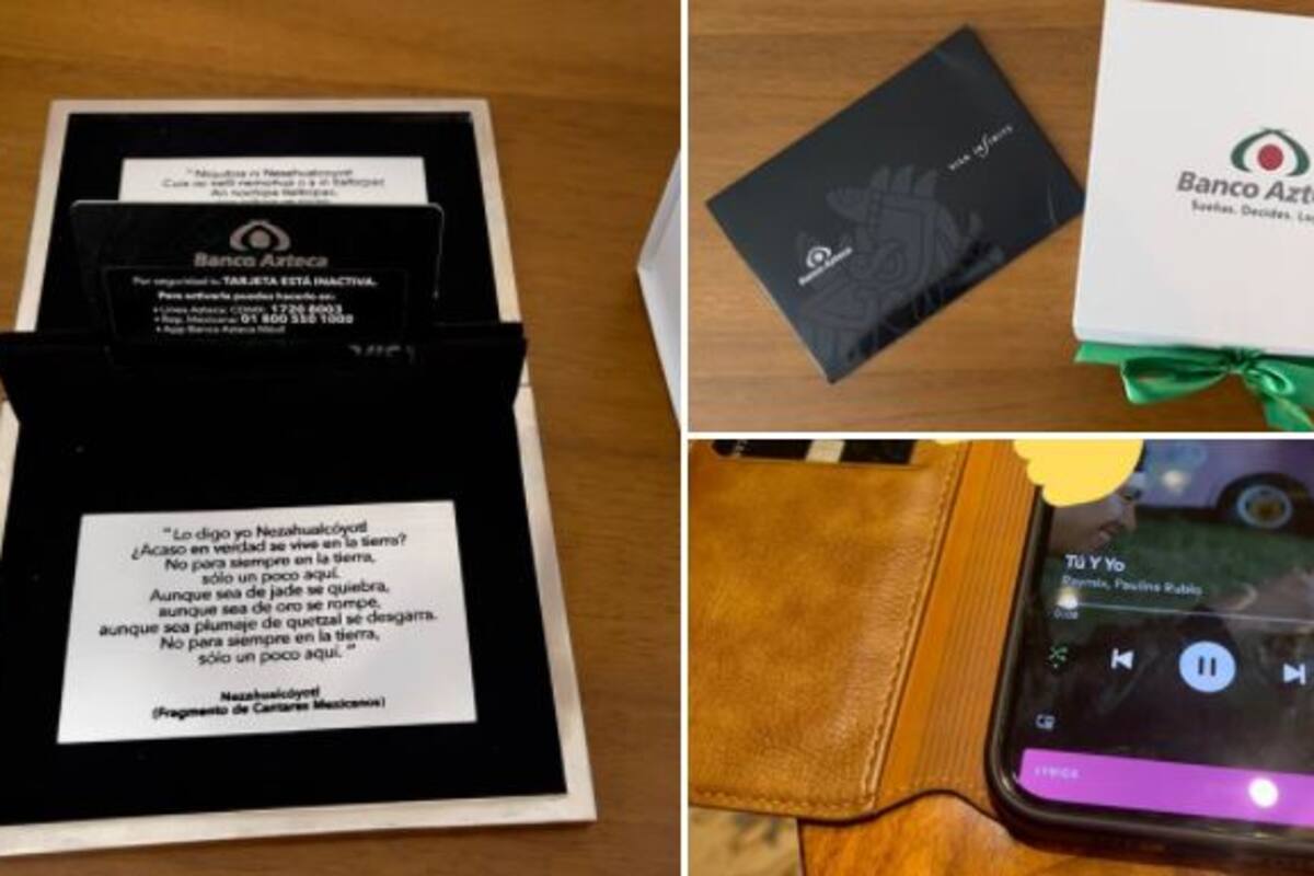 Ricardo Salinas Pliego revela la tarjeta de Titanio de Banco Azteca; llega en estuche de plata