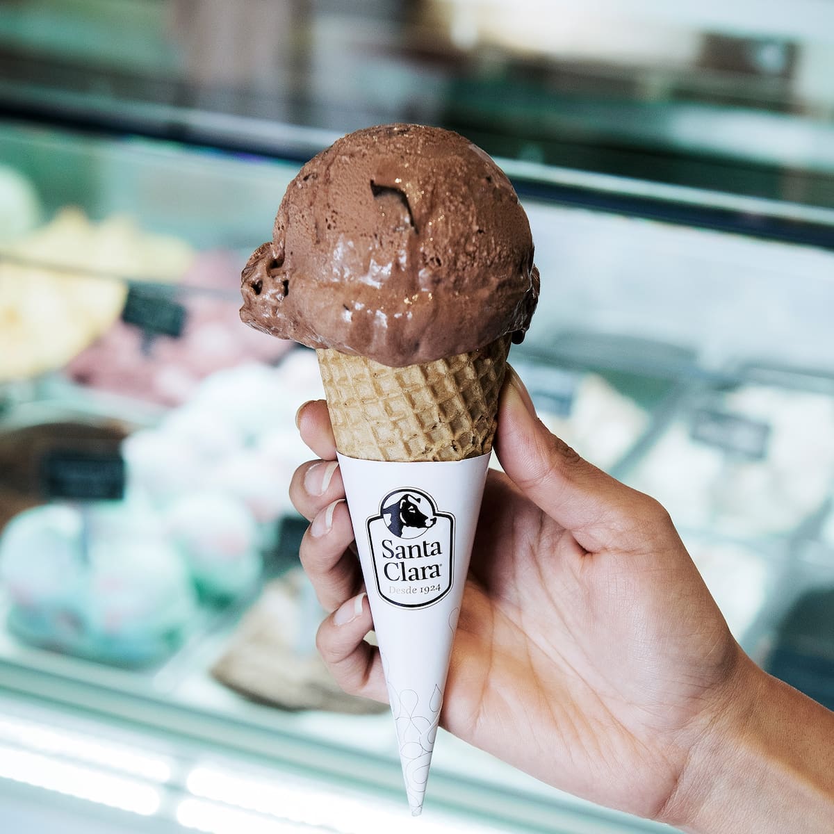 Helado de chocolate Santa Clara