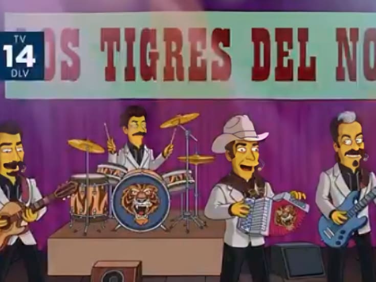 Los Tigres del Norte llegan a Los Simpson y cantan el “Corrido de Pedro y Homero”