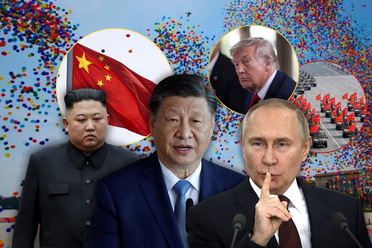 Xi Jinping se reunió en China con líderes de Rusia, Corea del Norte, Irán e India en un gran desfile militar que mostró armas nucleares, y EEUU interpretó como un frente unido en su contra