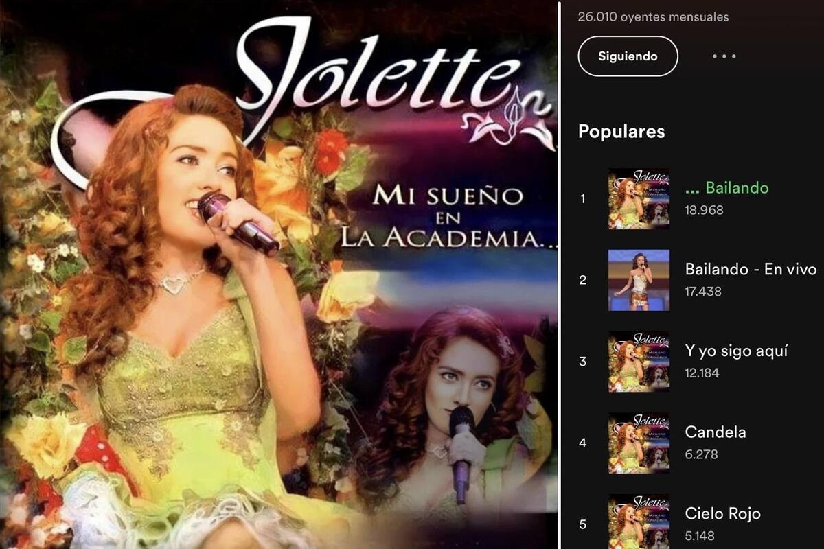 Filtran canciones de Jolette en Spotify y exige regalías