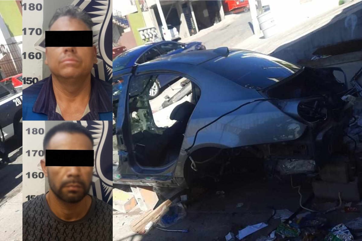 Detienen a dos hombres por desmantelar un vehículo BMW con reporte de robo en Nogales