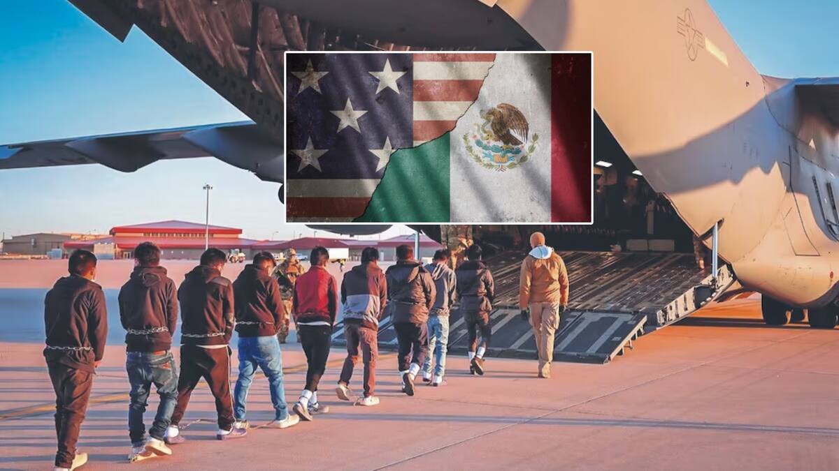 México afirma que Estados Unidos nunca ha solicitado permiso ni autorización para que aviones militares con migrantes sobrevuelen el País. | Especial GH