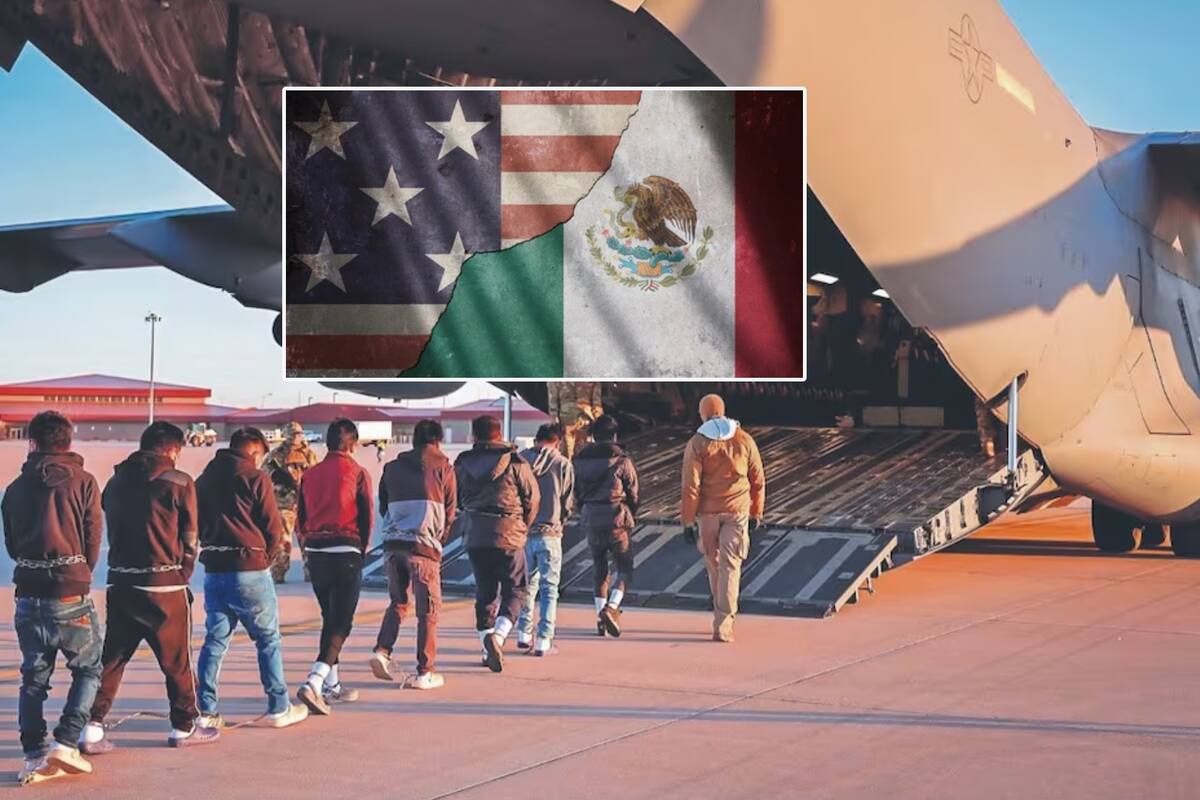México señala que EU nunca pidió autorización de vuelo con migrantes