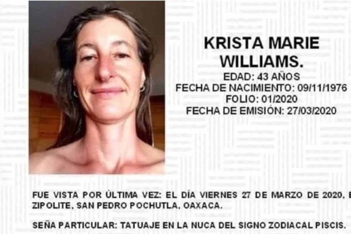 Emiten "Alerta Rosa" en Oaxaca tras desaparición de profesora estadounidense