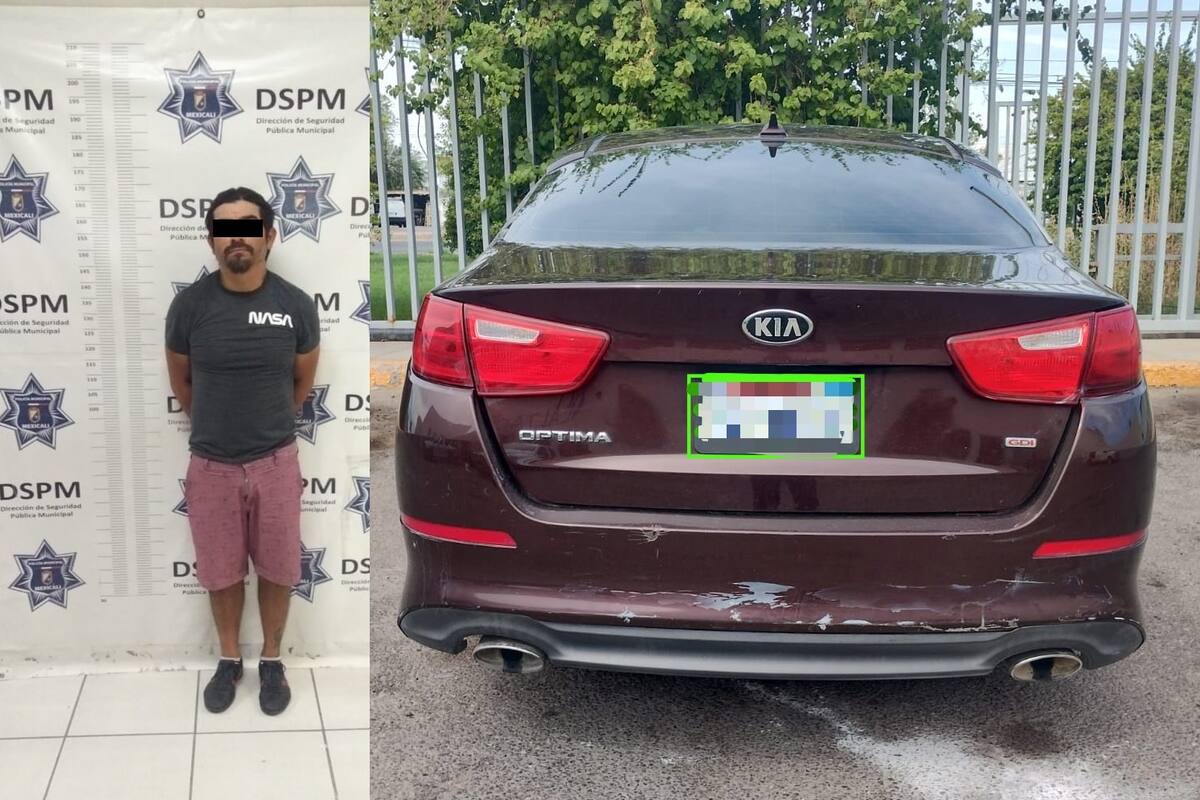 Detienen a reincidente en robo de autos
