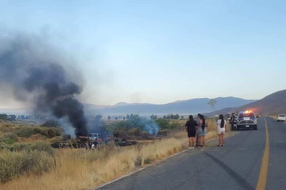 Fallecen dos en accidente en la carretera Ensenada- San Felipe
