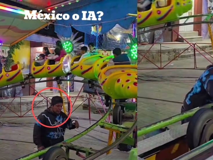 “Le está dando mantenimiento en tiempo real.”: encargado de juego mecánico se vuelve tendencia por repararlo mientras personas lo utilizan