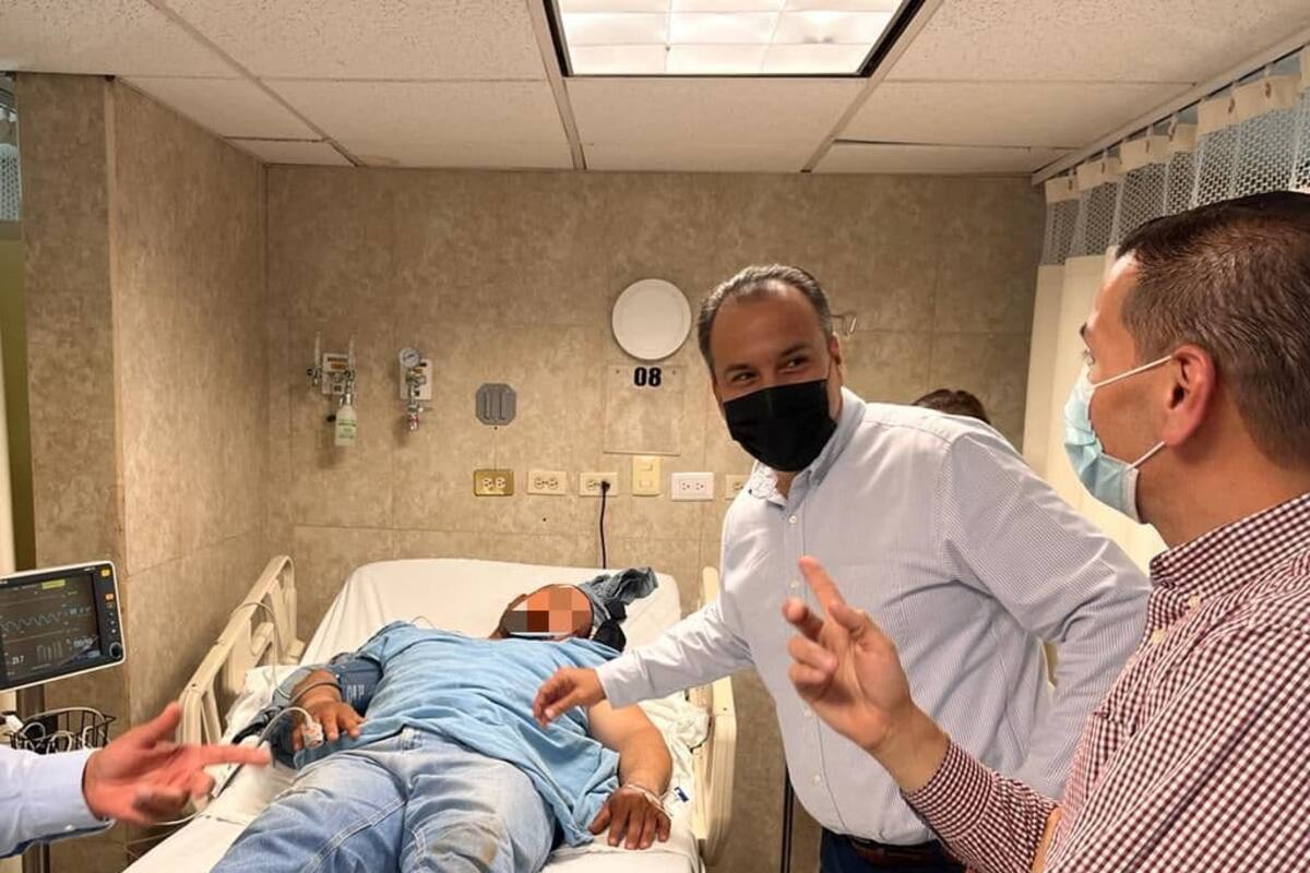 Antonio Atiazarán visitó a trabajadores de CIDUE heridos por descarga eléctrica
