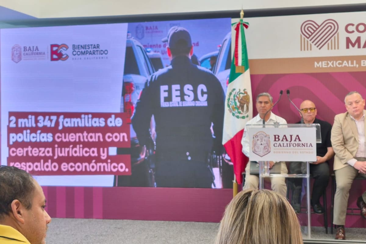 Policías de Baja California reciben salario neto de 24 mil 497 pesos mensuales