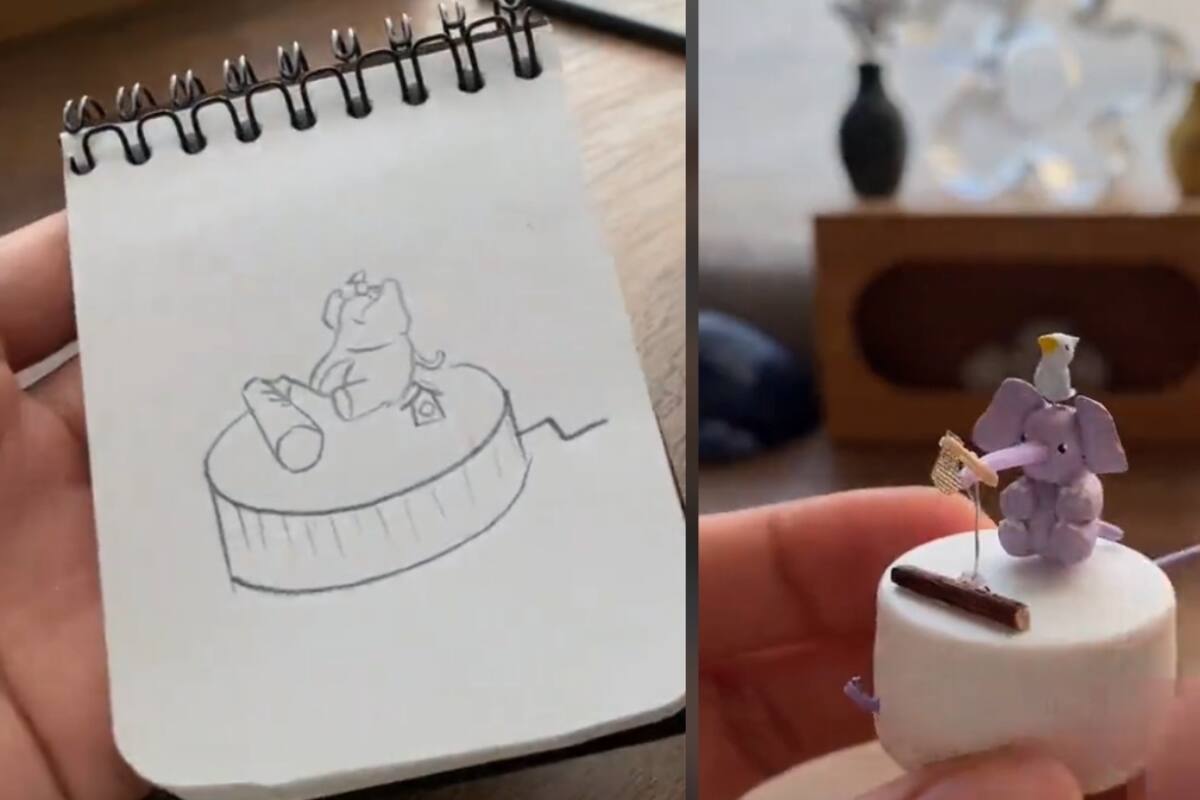 Joven muestra cómo crea desde cero figuras en miniatura que se pueden mover