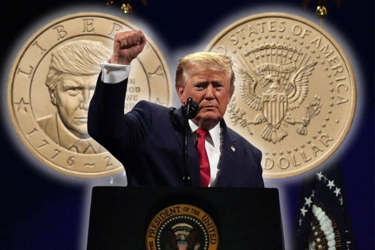 Todo lo que se sabe sobre la nueva moneda de 1 dólar de Donald Trump y a polémica con las leyes de Estados Unidos que prohíben usar el rostro de personas vivas en el dinero