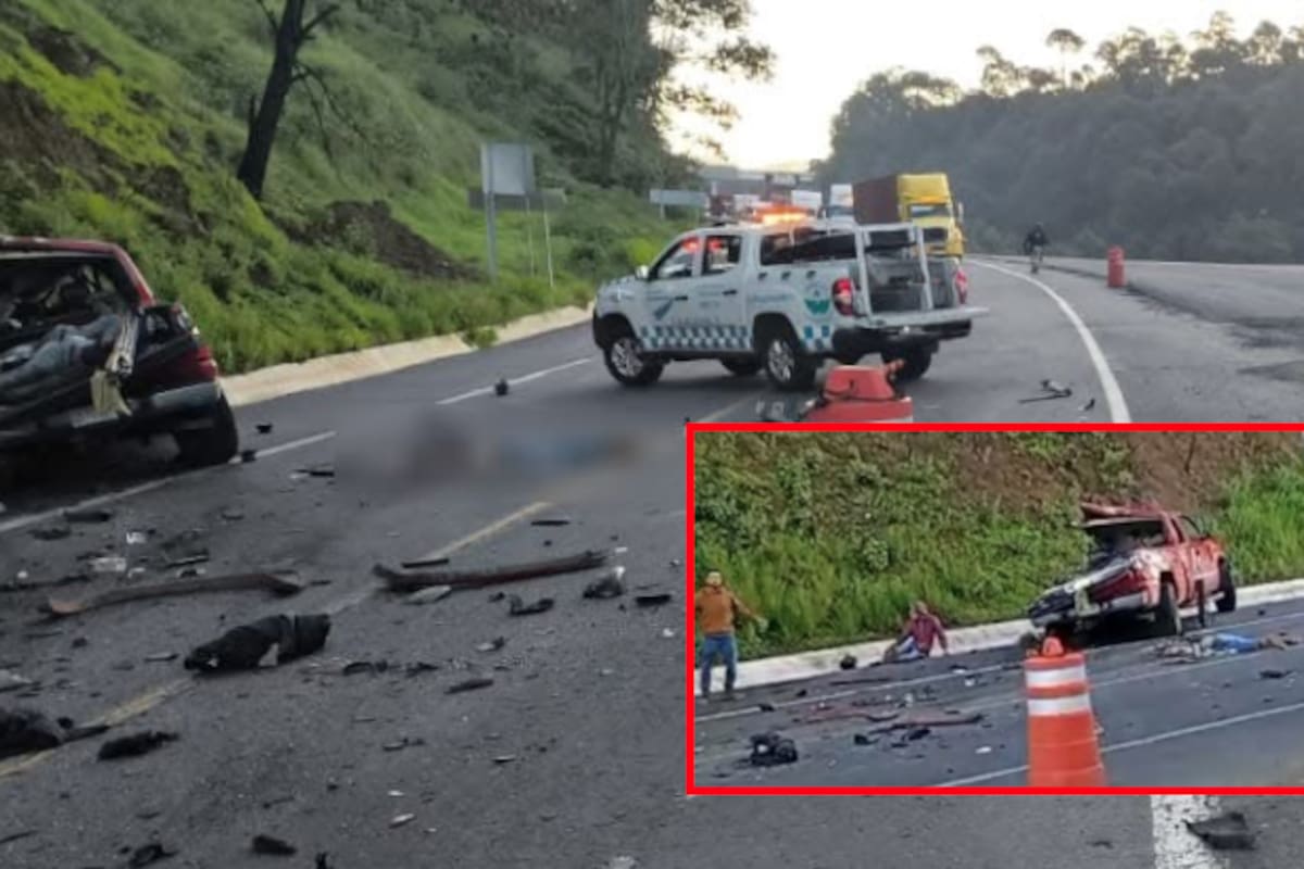 Seis jornaleros muertos y dos heridos tras brutal choque en la Autopista Siglo XXI, Michoacán