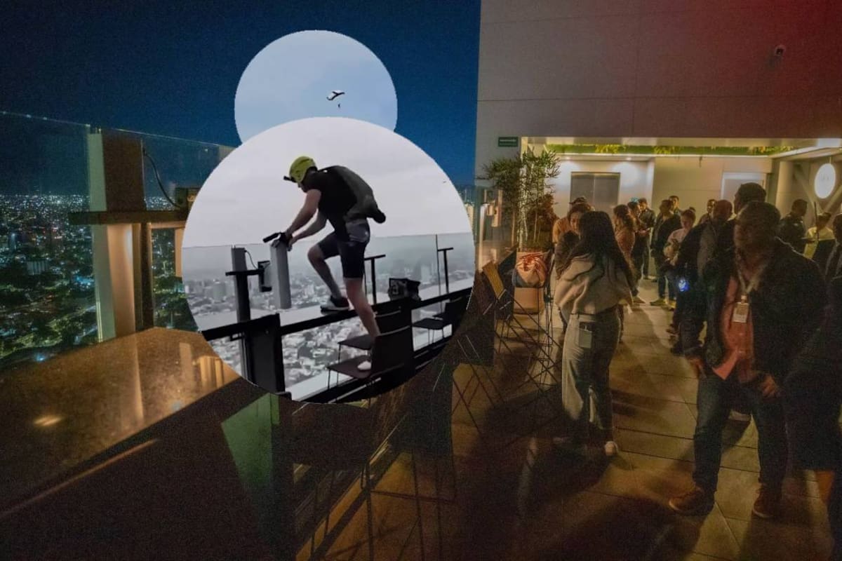 Clausuran terraza del Hotel Riu en Guadalajara luego que un hombre se lanzara de un paracaídas