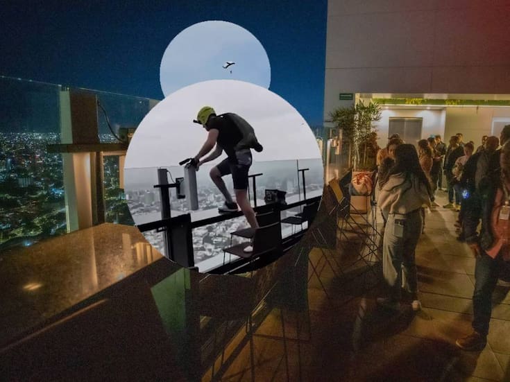 Clausuran terraza del Hotel Riu en Guadalajara luego que un hombre se lanzara de un paracaídas