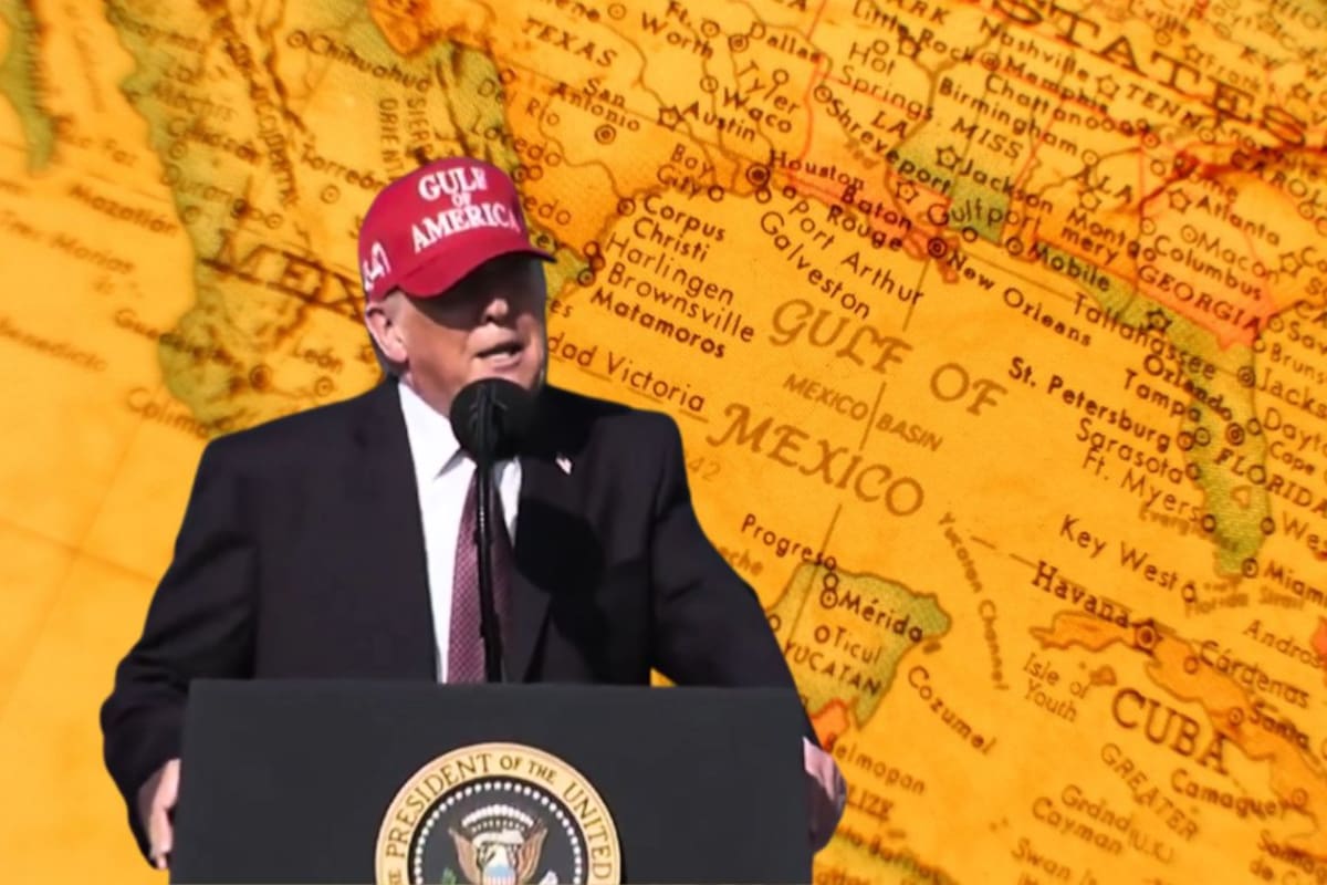 Trump insiste en llamar “Golfo de América” al Golfo de México y asegura que México “lo aceptó sin problemas”