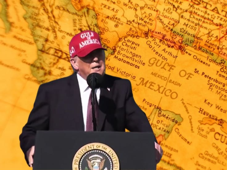 Trump insiste en llamar “Golfo de América” al Golfo de México y asegura que México “lo aceptó sin problemas”
