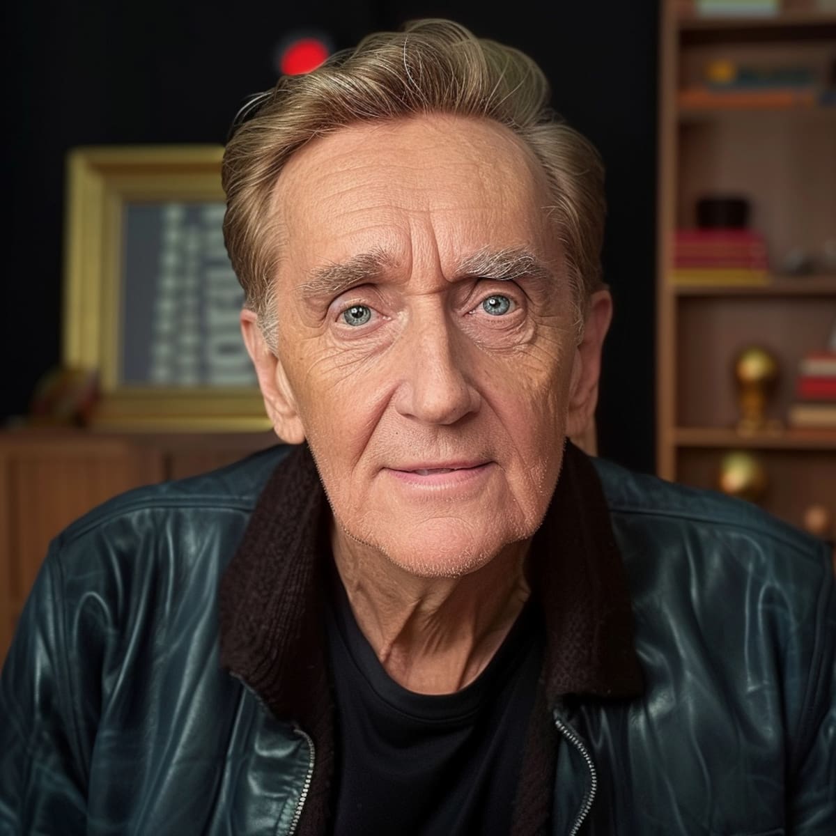 Ventaneando al futuro: La inteligencia artificial imagina a Daniel Bisogno con arrugas y canas, reflejando su trayectoria y desafíos de salud.