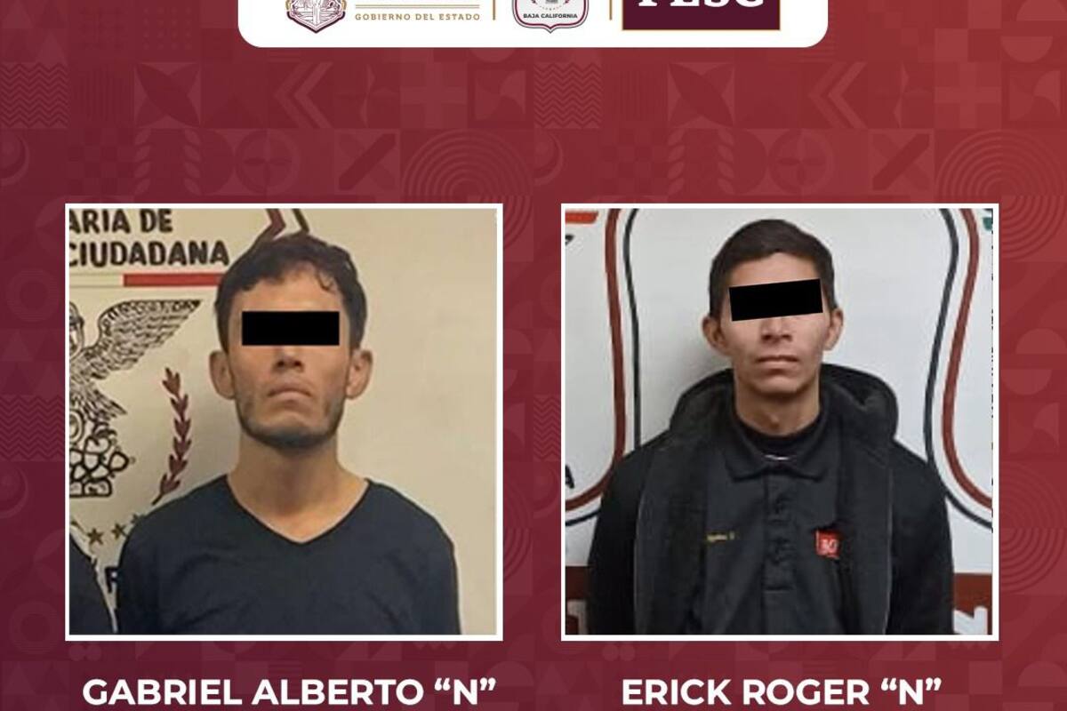 Detienen a cuatro presuntos delincuentes con órdenes de aprehensión vigentes en BC