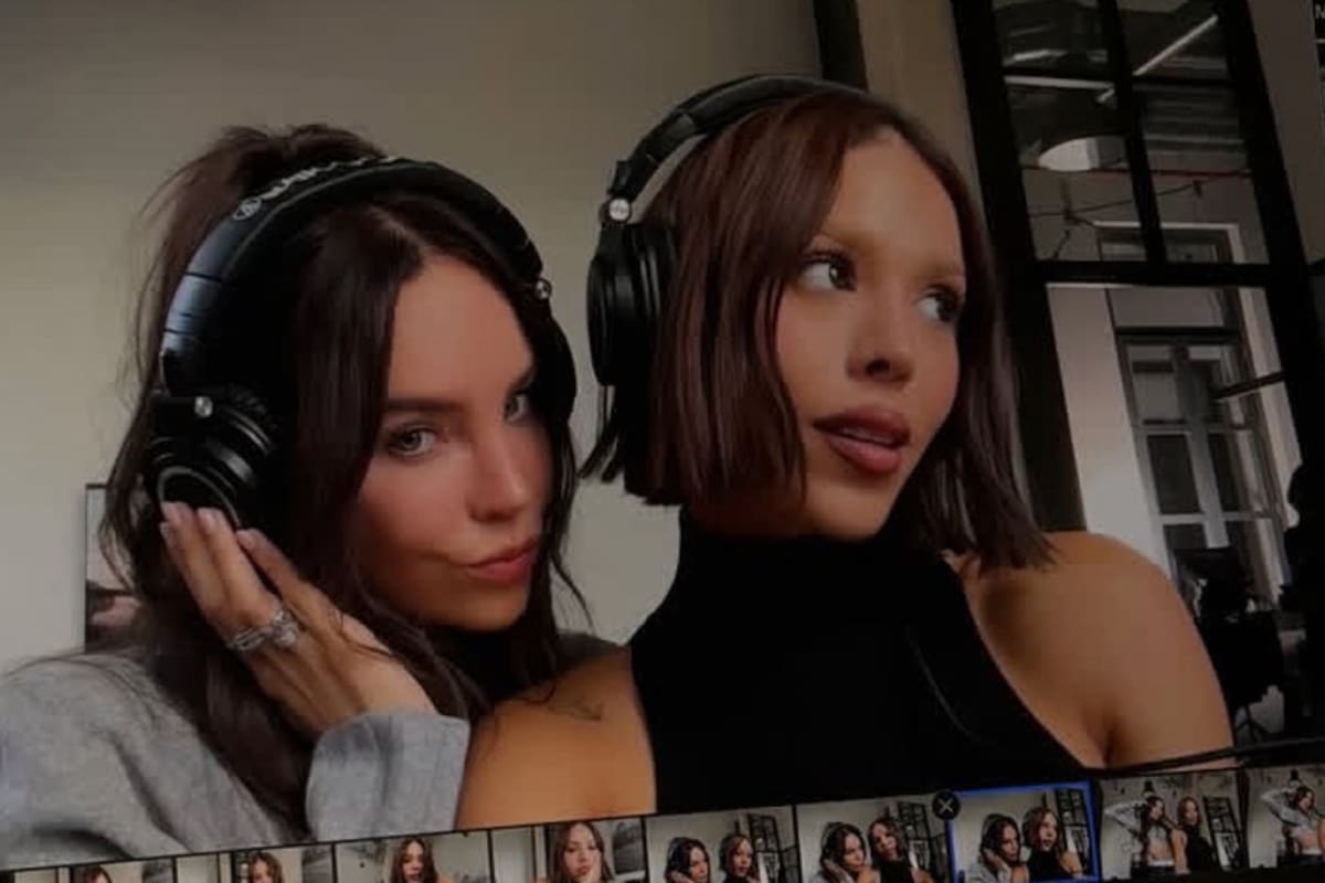 Danna Paola y Belinda encienden las redes: del paseo en Madrid al estudio de grabación