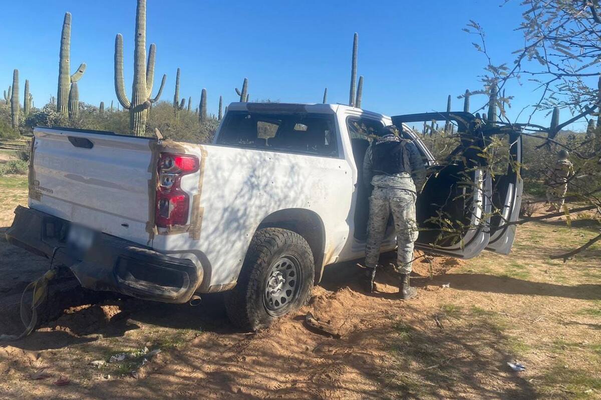 Incautan fusiles de asalto y drogas en Caborca