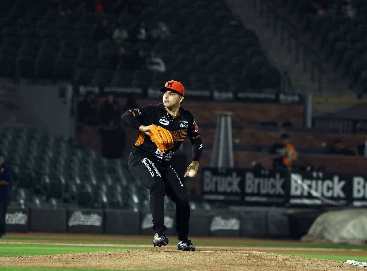 El ligamayorista, Omar Cruz, abrió por Naranjeros. (Foto: Cortesía Naranjeros)