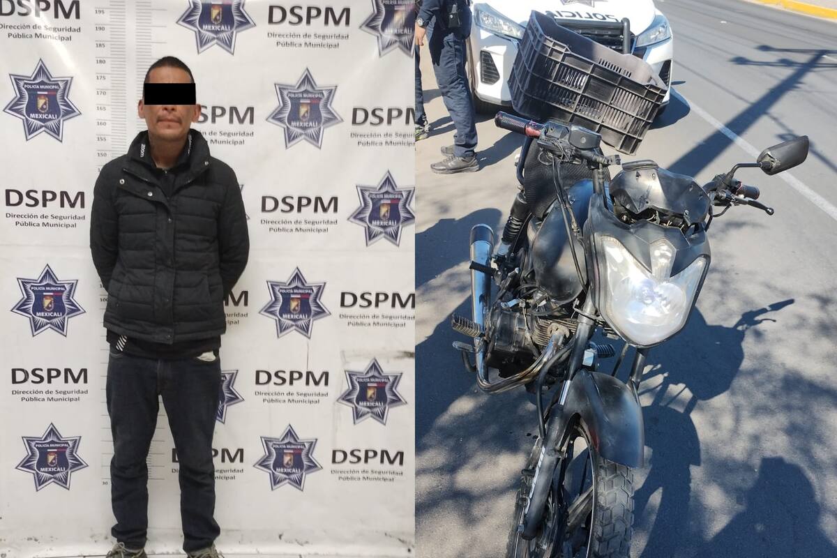 Sujeto que circulaba en una motocicleta robada es detenido en Lagos del Sol