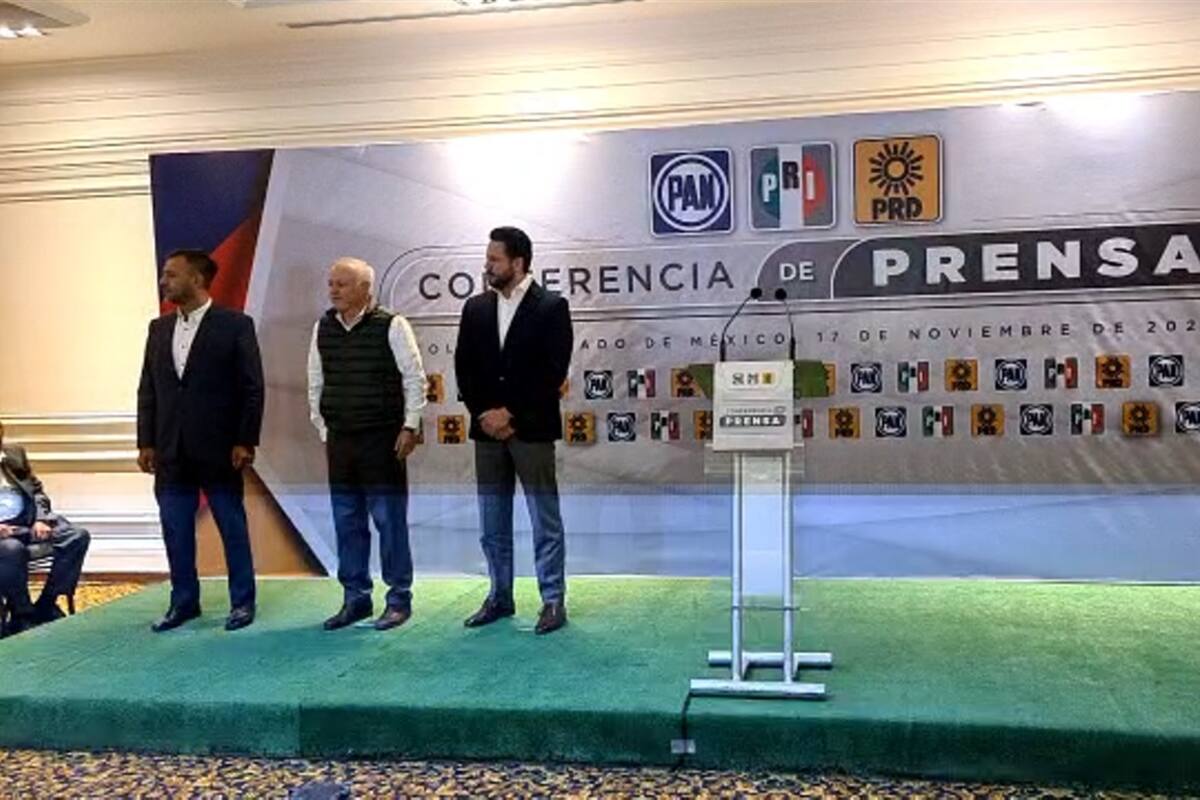 PRI-PAN-PRD buscarán la gubernatura del Edomex en coalición