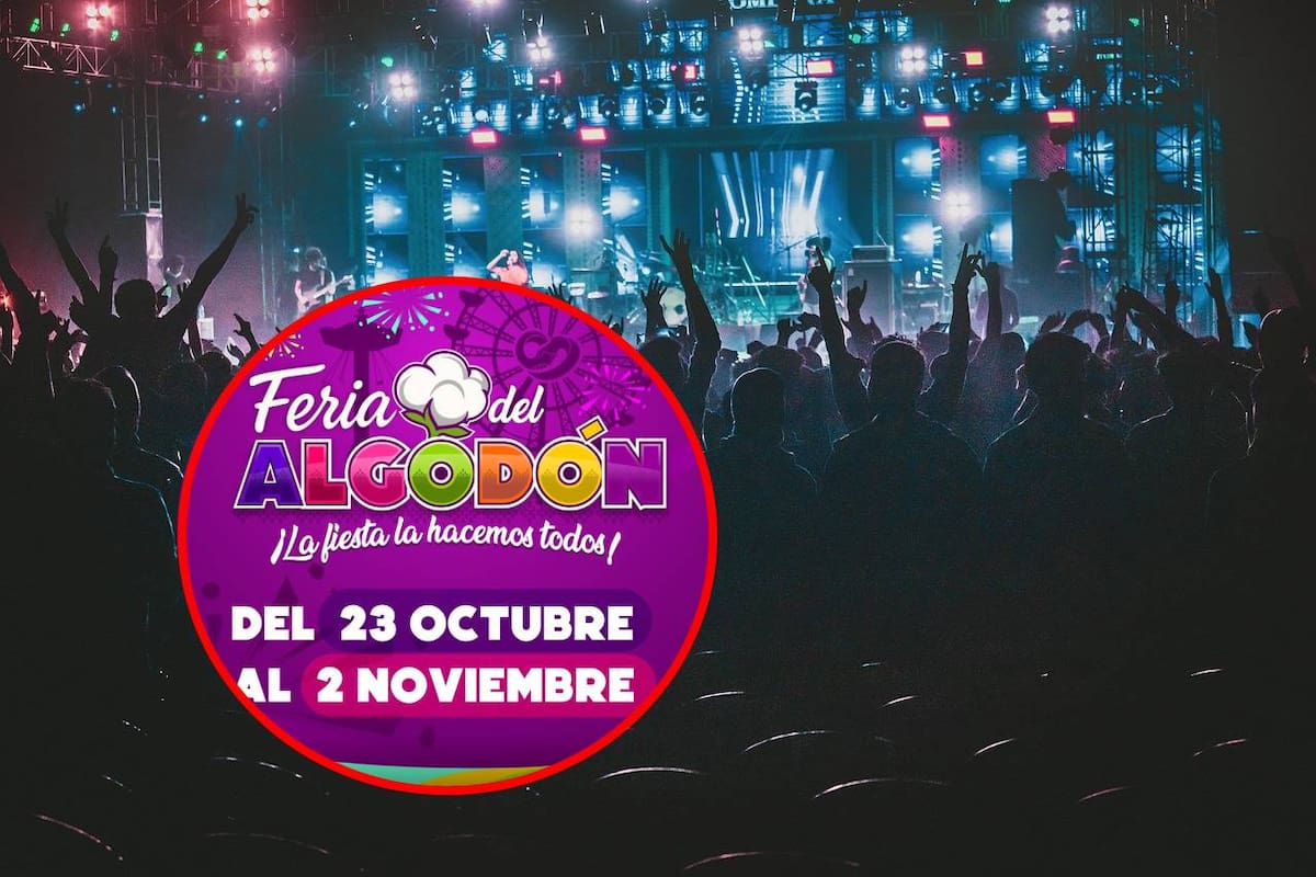 Feria del Algodón 2025 promete noches de música y diversión para toda la familia