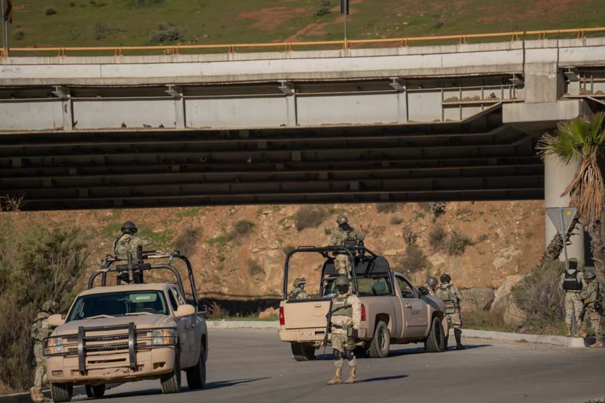 Localizan a un hombre sin vida y restos humanos; autoridades acordonaron la zona e iniciaron investigación. Foto: Border Zoom