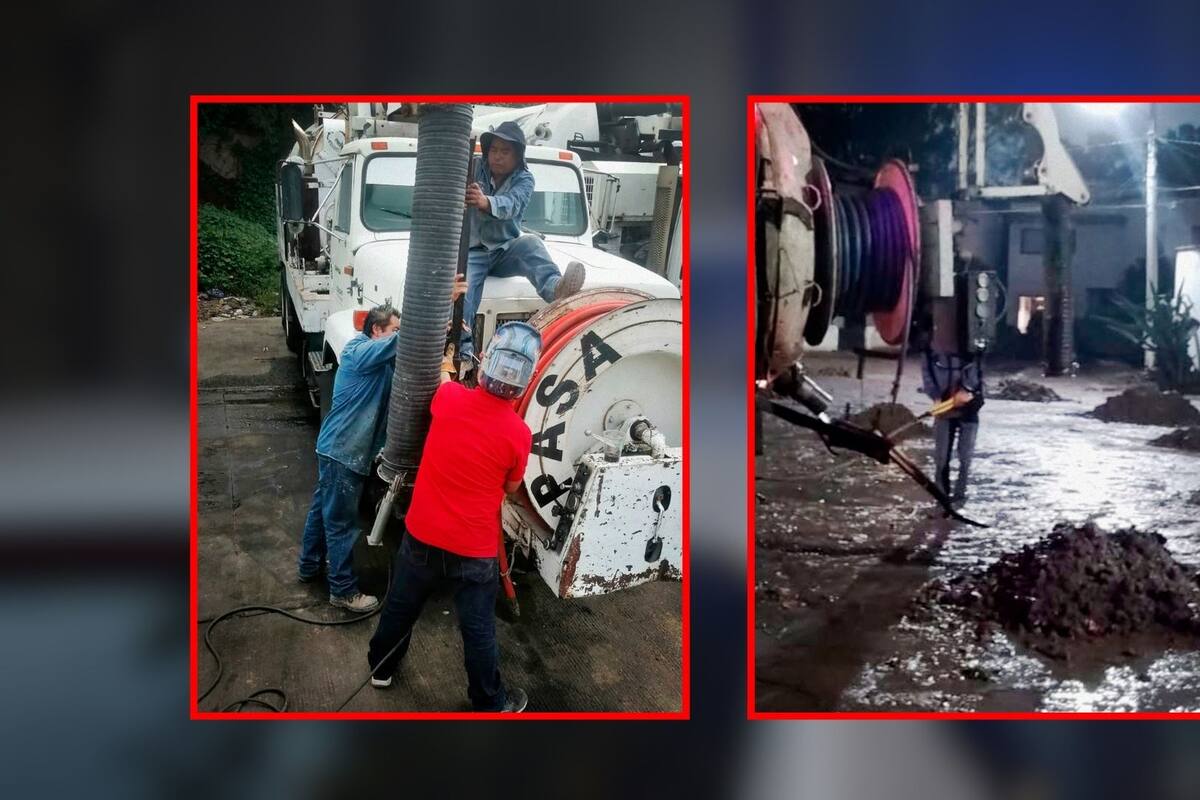 Fuga masiva de agua en Atizapán deja un trabajador muerto y causa afectaciones en vialidades