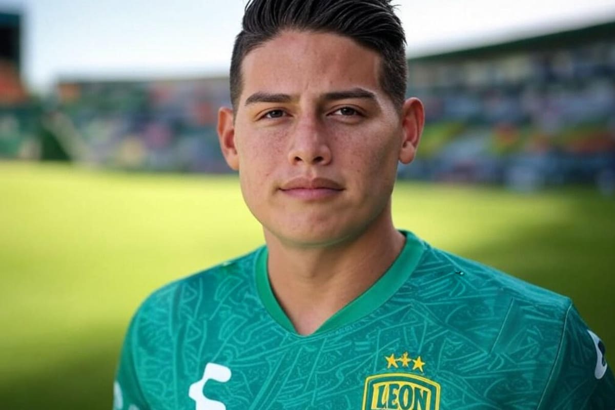 El futbolista colombiano estaría cerca de llegar a la Liga MX. Foto: Grok en X.