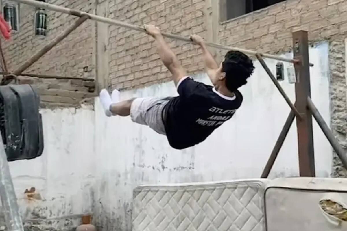 VIDEO: Gimnasta impacta con asombrosa rutina en los ‘Juegos de los Albañiles’