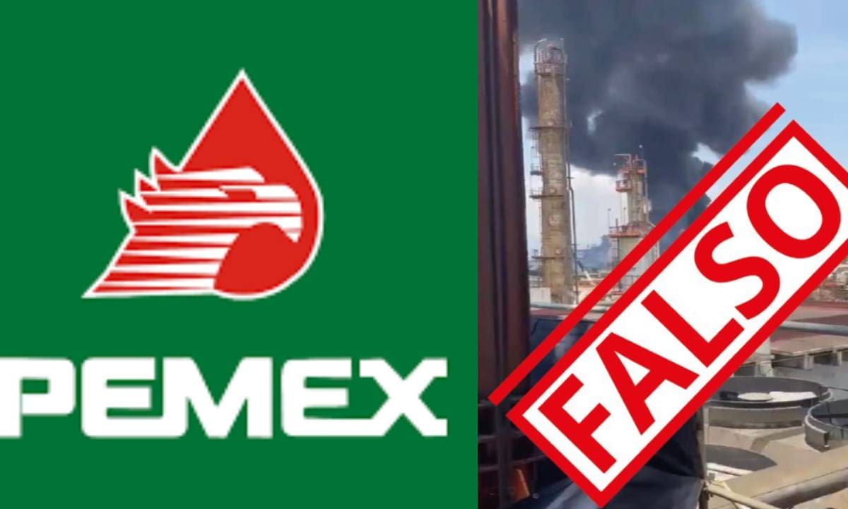 La confusión se originó por videos e imágenes difundidos en redes sociales donde se observaba humo y fuego. Foto: PEMEX.