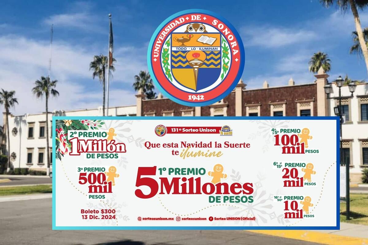 Comienza Sorteo Unison: Se dará 7 millones de pesos en premios