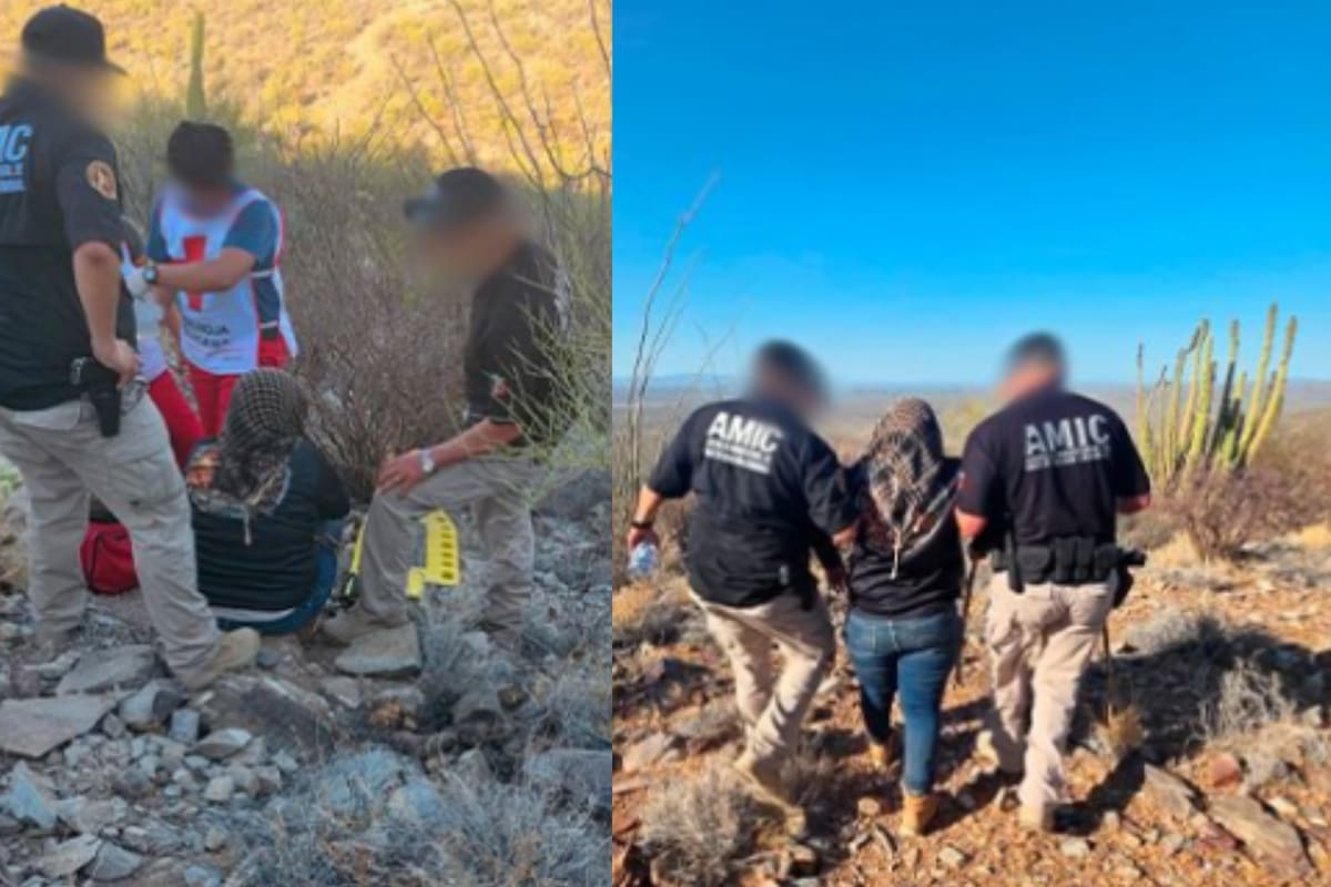 Rescatan a 7 integrantes de Madres Buscadoras de Altar que quedaron varadas en el Cerro El Carnero