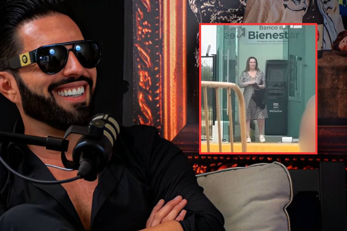 Captan a mamá de Poncho de Nigris cobrando su pensión del Bienestar