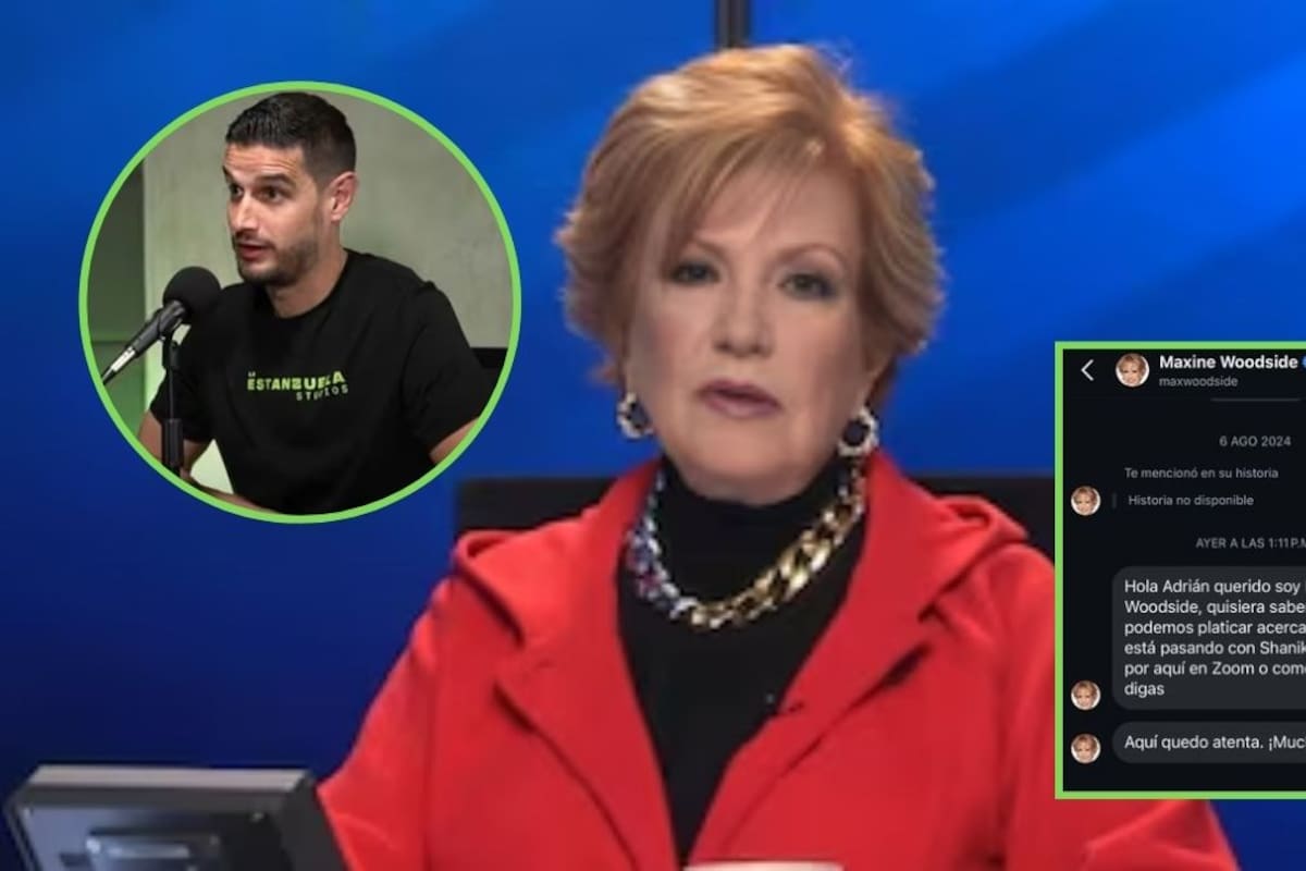 Adrián Marcelo expone a Maxine Woodside por pedirle entrevista tras polémica con Shanik Berman