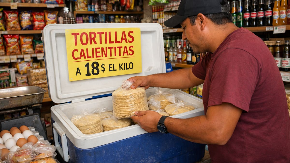 Anpec advierte que restringir la venta de tortillas en hieleras y tiendas podría elevar su precio en México, donde 70% del abasto depende de tortillerías de barrio
