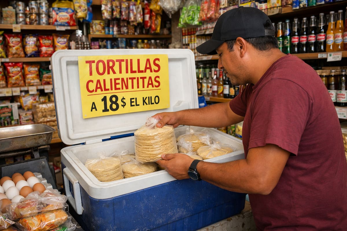 Anpec advierte que restringir la venta de tortillas en hieleras y tiendas podría elevar su precio en México, donde 70% del abasto depende de tortillerías de barrio