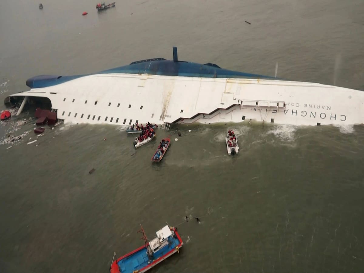 El naufragio del ferry Sewol: 10 años de luto por 304 víctimas en Corea del Sur. FOTO: AP