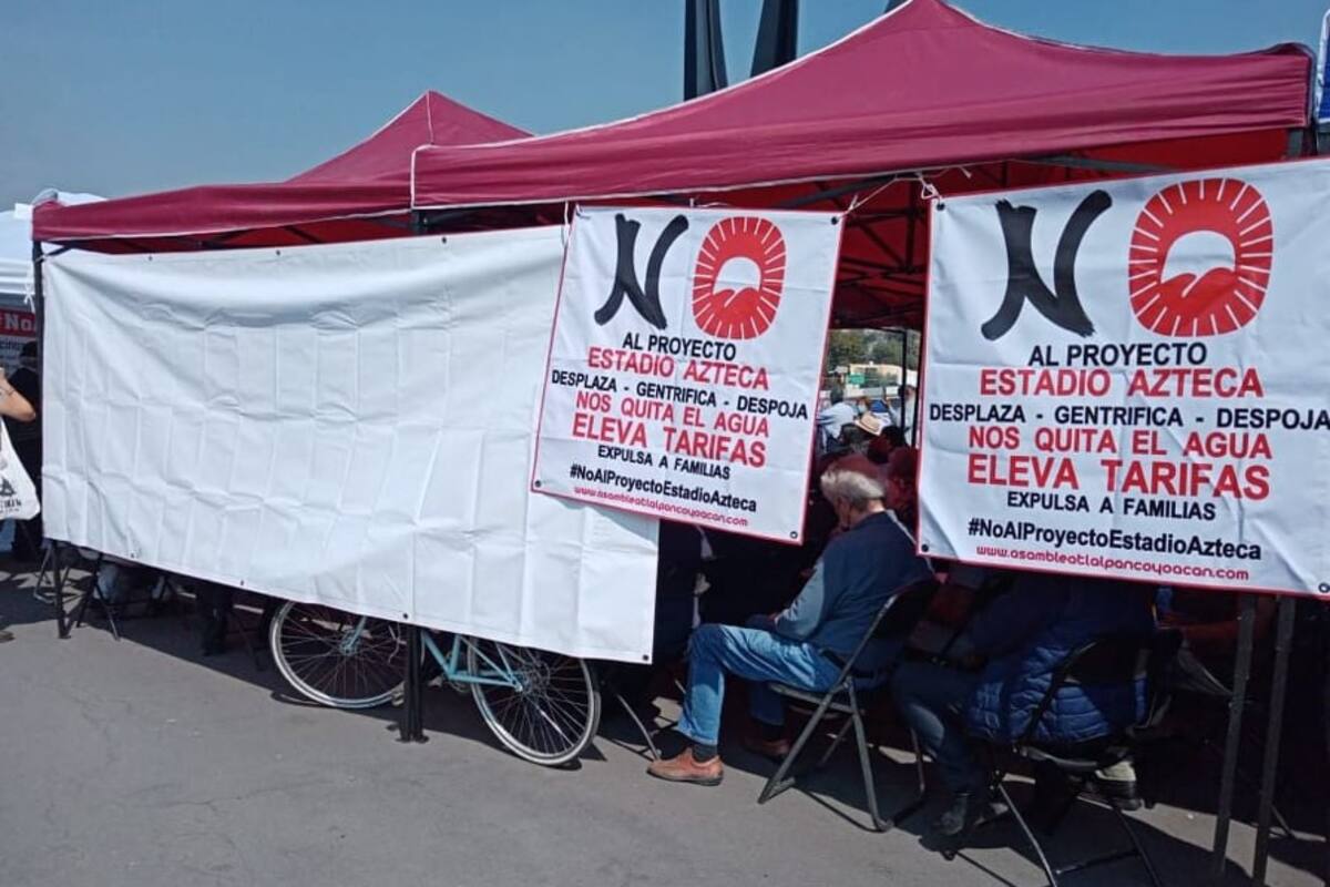 Capitalinos realizan asamblea contra Megaproyecto en el Estadio Azteca para Mundial de Fútbol