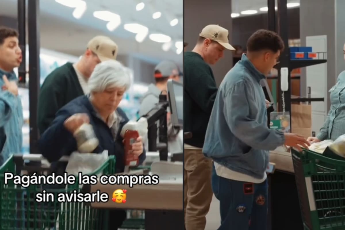 Influencer visita un supermercado y paga la despensa de personas al azar sin que se den cuenta